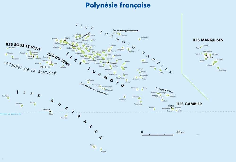 polynésie française carte